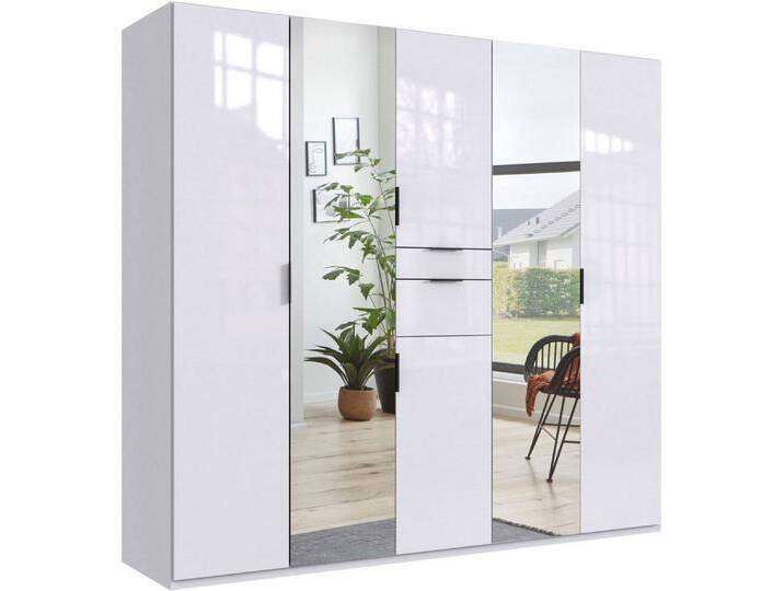 Wimex Drehtürenschrank Moldau (mit Drehtüren, Schubladen, Einlegeböden, Kleiderstangen, 1-St., moderne Optik, Metallgriffe in Schwarz von Wimex