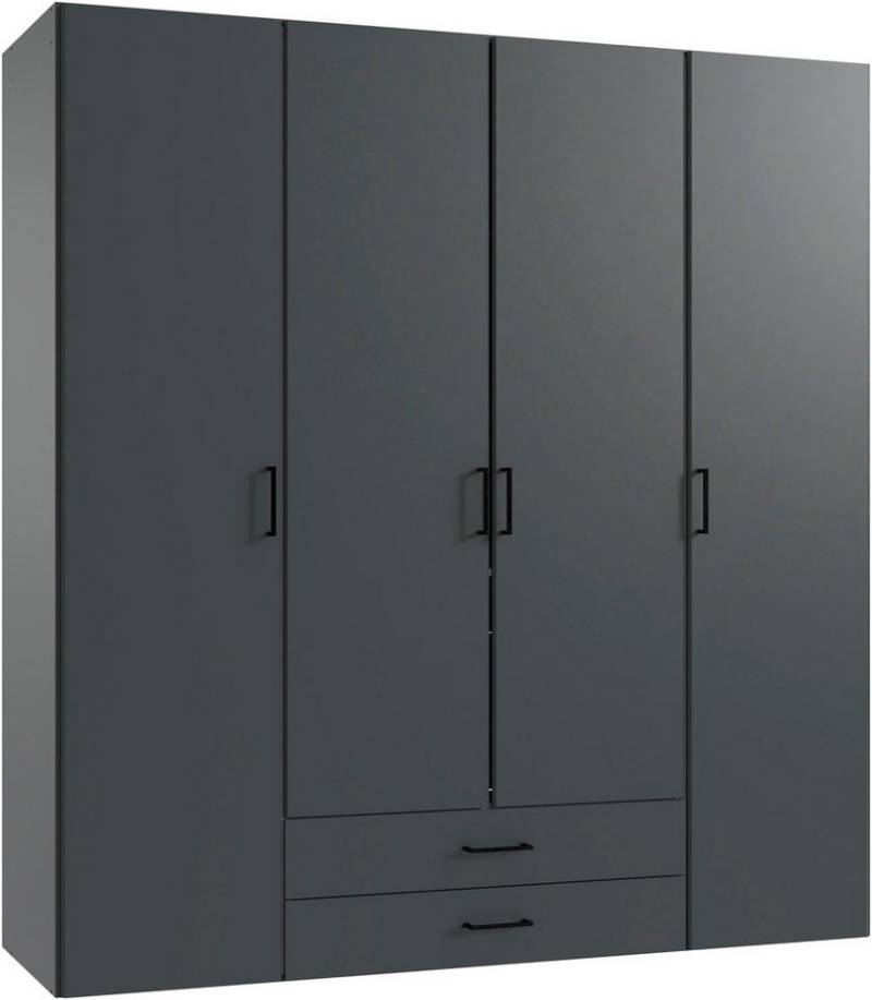 Wimex Kleiderschrank Mugano, in vielen Breiten, 208 oder 236cm hoch, Made in Germany (mit langen oder kurzen Griffen aus Metall) wahlweise mit oder ohne Spiegel, mit Schubladen von Wimex