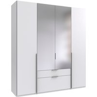 Wimex Drehtürenschrank "Mugano, 135 oder 180cm breit, 208 oder 236cm hoch, Made in Germany", (mit langen oder kurzen Griffen aus Metall), wahlweise mit oder ohne Spiegel, mit Schubladen von Wimex