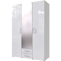 Wimex Drehtürenschrank "Mugano" mit langen oder kurzen Griffen aus Metall, wahlweise mit oder ohne Spiegel, mit Schubladen von Wimex