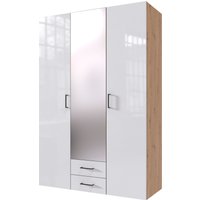 Wimex Drehtürenschrank "Mugano" mit langen oder kurzen Griffen aus Metall, wahlweise mit oder ohne Spiegel, mit Schubladen von Wimex