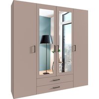 Wimex Drehtürenschrank "Mugano" mit langen oder kurzen Griffen aus Metall, wahlweise mit oder ohne Spiegel, mit Schubladen von Wimex