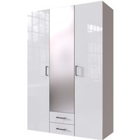 Wimex Drehtürenschrank "Mugano" mit langen oder kurzen Griffen aus Metall, wahlweise mit oder ohne Spiegel, mit Schubladen von Wimex