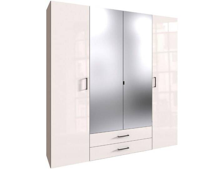 Wimex Drehtürenschrank Mugano (mit langen oder kurzen Griffen aus Metall) wahlweise mit oder ohne Spiegel, mit Schubladen, grau schwarz weiß Wimex Drehtürenschrank Mugano (mit langen oder kurzen Griffen aus Metall) wahlweise mit oder ohne Spiegel, mit Schubladen, grau schwarz weiß von Wimex