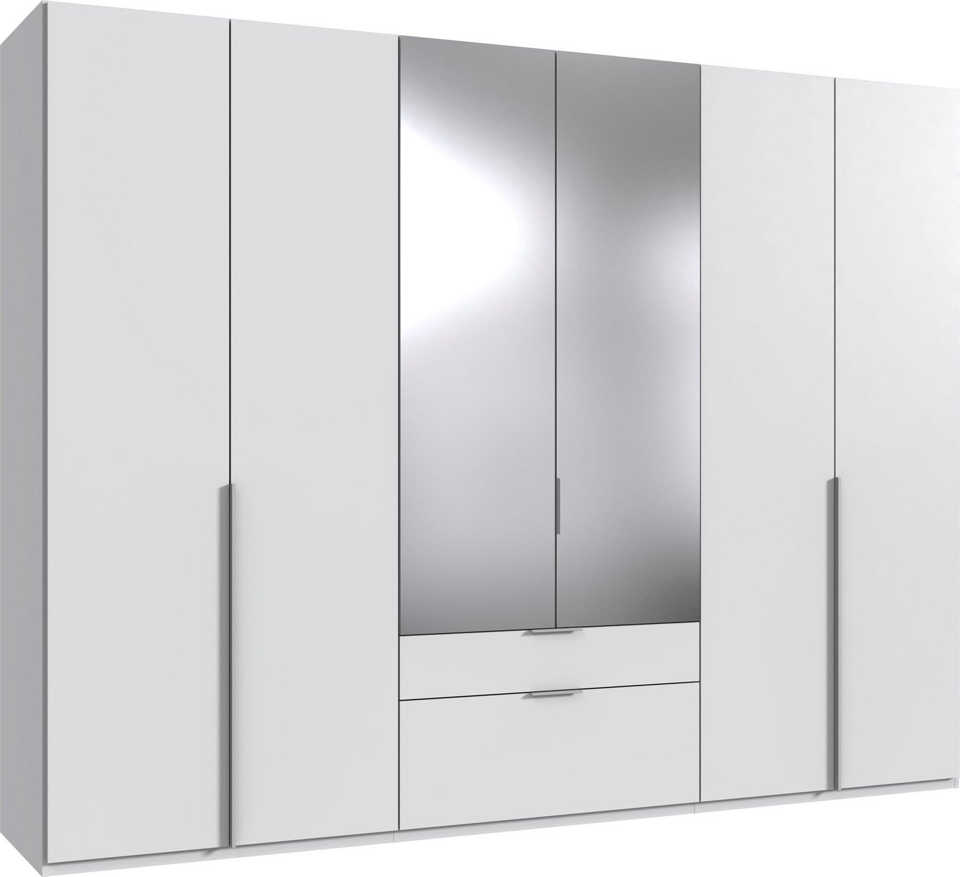Wimex Drehtürenschrank Mugano (mit langen oder kurzen Griffen aus Metall) in vielen Breiten, 208 oder 236 cm hoch, Made in Germany von Wimex