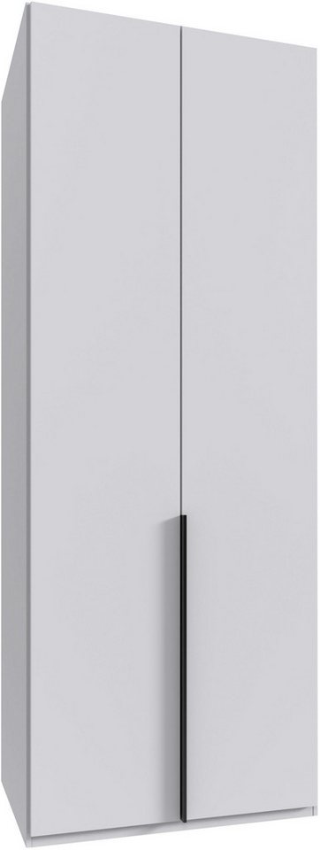 Wimex Kleiderschrank Mugano,in 8 Breiten,3 Höhen,2 Tiefen, viele Farben, Made in Germany (in Basic oder Premium Ausstattung mit 2 weiteren Einlegeböden) mit langen oder kurzen Griffen aus Metall, mit oder ohne Spiegel von Wimex