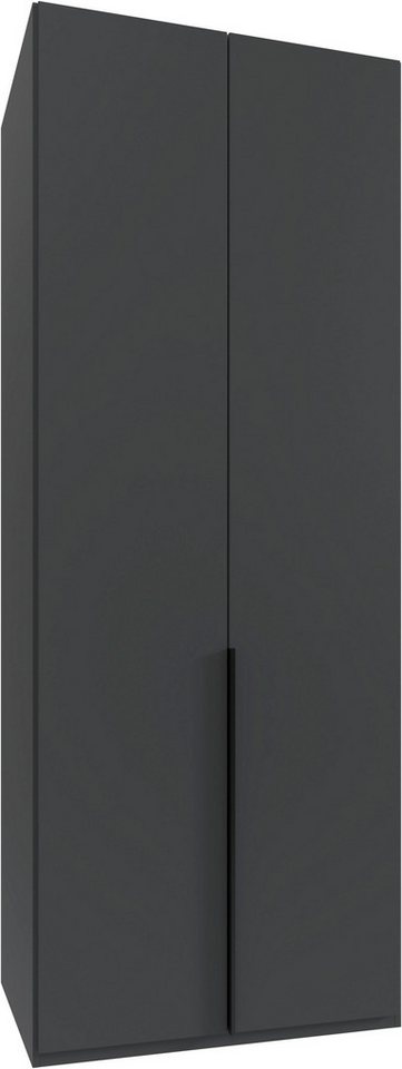 Wimex Kleiderschrank Mugano,in 8 Breiten,3 Höhen,2 Tiefen, viele Farben, Made in Germany (in Basic oder Premium Ausstattung mit 2 weiteren Einlegeböden) mit langen oder kurzen Griffen aus Metall, mit oder ohne Spiegel von Wimex