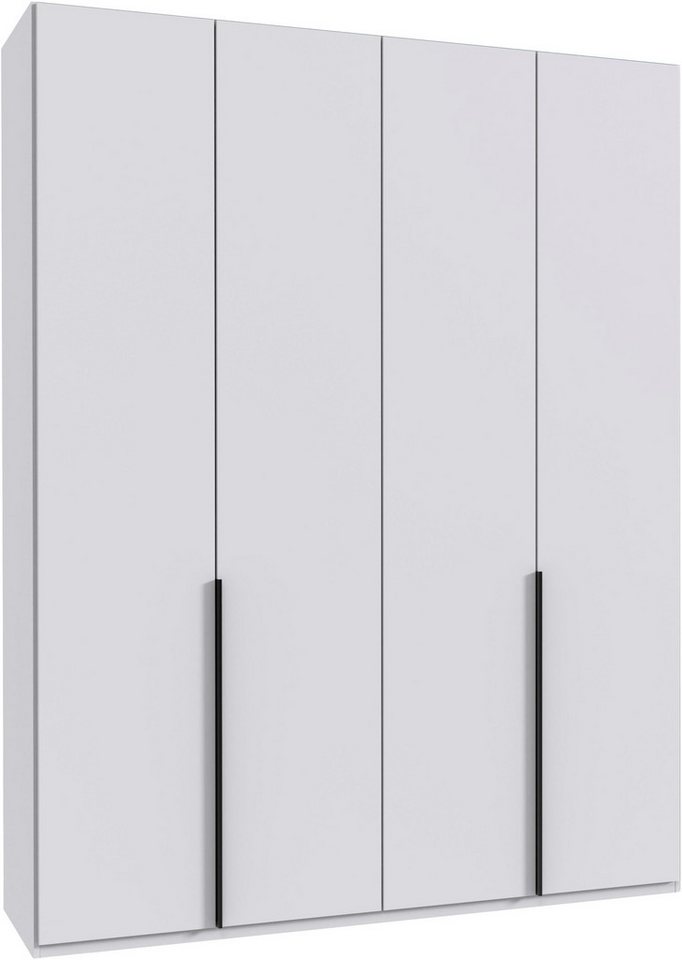 Wimex Kleiderschrank Mugano,in 8 Breiten,3 Höhen,2 Tiefen, viele Farben, Made in Germany (in Basic oder Premium Ausstattung mit 2 weiteren Einlegeböden) mit langen oder kurzen Griffen aus Metall, mit oder ohne Spiegel von Wimex