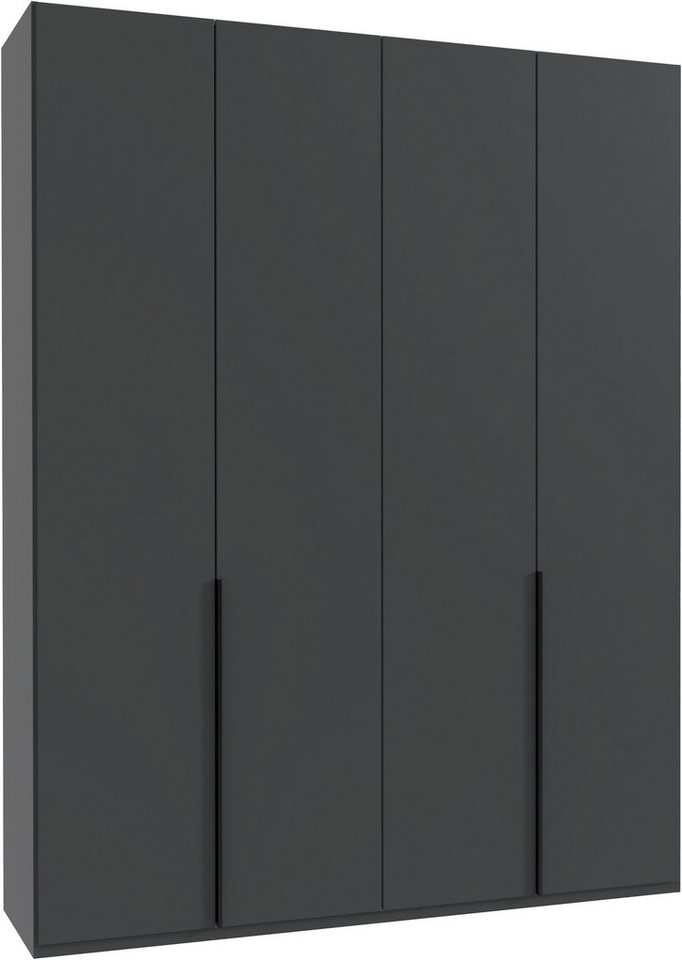 Wimex Kleiderschrank Mugano,in 8 Breiten,3 Höhen,2 Tiefen, viele Farben, Made in Germany (in Basic oder Premium Ausstattung mit 2 weiteren Einlegeböden) mit langen oder kurzen Griffen aus Metall, mit oder ohne Spiegel von Wimex