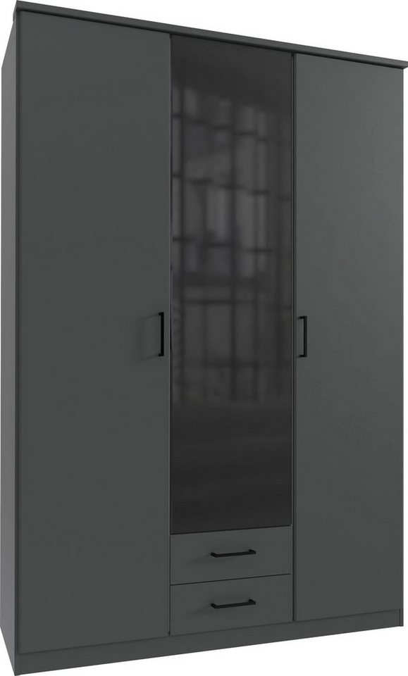 Wimex Drehtürenschrank Soest mit Farbglas-Tür, wahlweise 135 oder 180cm breit von Wimex