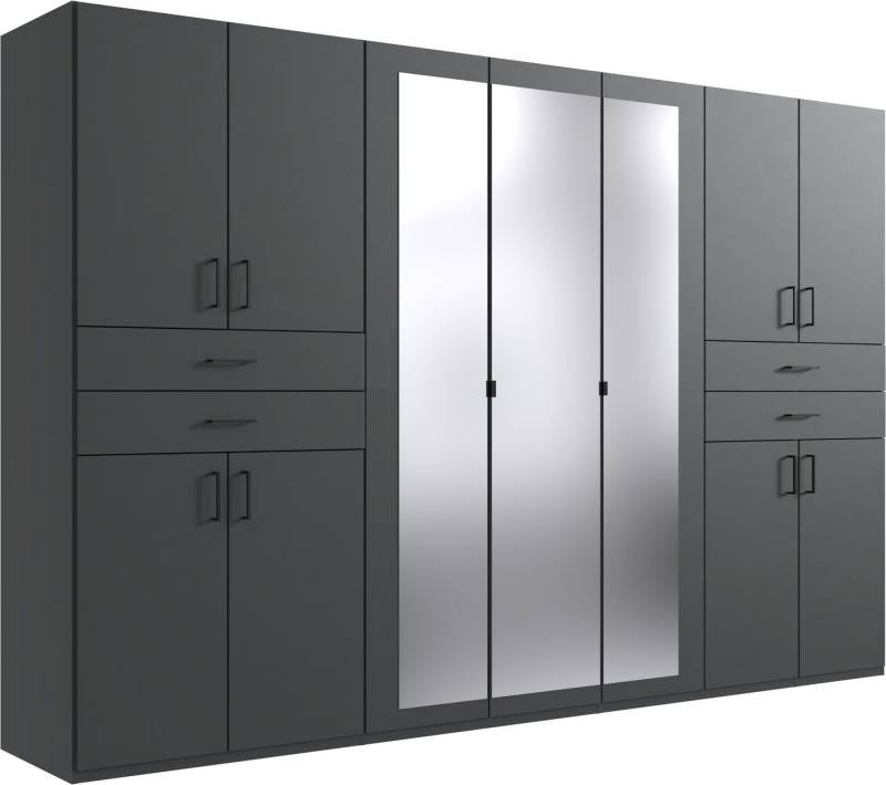 Wimex Kleiderschrank Taiga Kleiderschrank mit Spiegel OTTOs Choice Topseller mit Schubladen auf bequemer Höhe, Garderobe Schlafzimmerschrank von Wimex