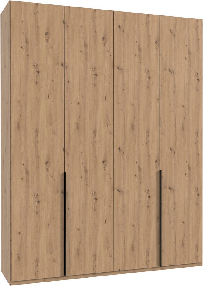 Wimex Kleiderschrank Mugano,in 8 Breiten,3 Höhen,2 Tiefen, viele Farben, Made in Germany (in Basic oder Premium Ausstattung mit 2 weiteren Einlegeböden) mit langen oder kurzen Griffen aus Metall, mit oder ohne Spiegel von Wimex