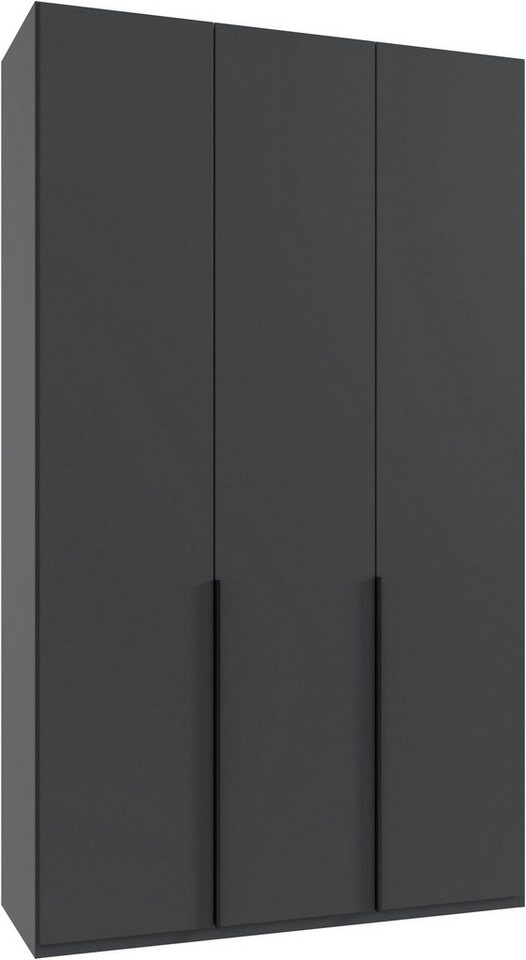 Wimex Kleiderschrank Mugano,in 8 Breiten,3 Höhen,2 Tiefen, viele Farben, Made in Germany (in Basic oder Premium Ausstattung mit 2 weiteren Einlegeböden) mit langen oder kurzen Griffen aus Metall, mit oder ohne Spiegel von Wimex