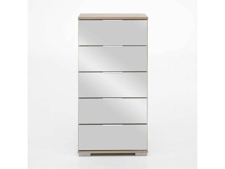 Wimex Easy Plus Kommode - Eiche sägerau Nachbildung, Spiegelglas, Modern von Wimex