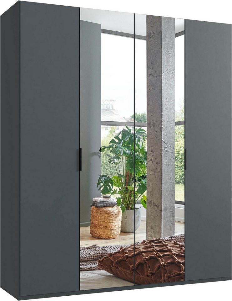 Wimex Kleiderschrank Oxford by fresh to go, in 3 Breiten, Made in Germany (wahlweise mit oder ohne Spiegel) mit hochwertigen Falttüren für den perfekten Überblick von Wimex