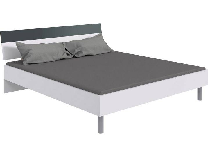 Wimex Futonbett Budapest, Inklusive zweifarbiges Kopfteil, Liegefläche 180x200cm, weiß von Wimex