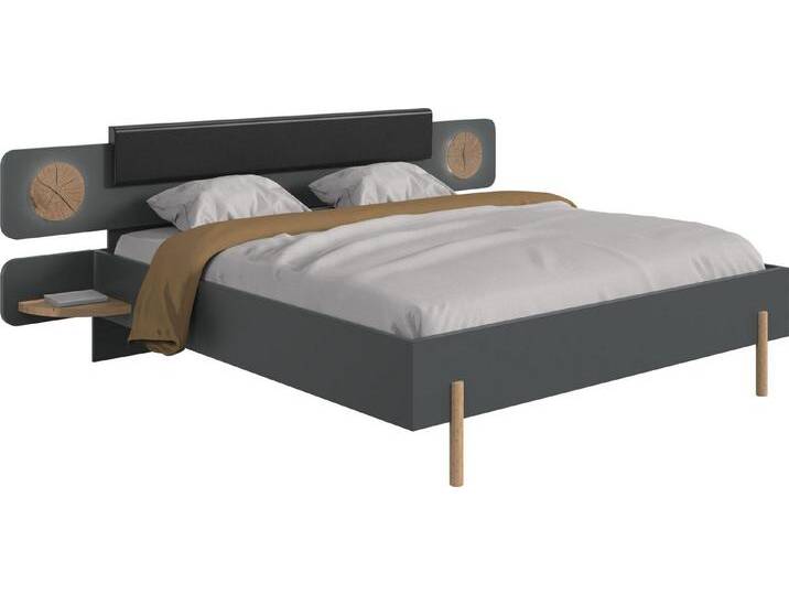 Wimex Futonbett Toscana, Mit indirekter LED Beleuchtung, schwarz von Wimex