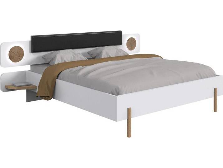 Wimex Futonbett Toscana, Mit indirekter LED Beleuchtung, weiß von Wimex