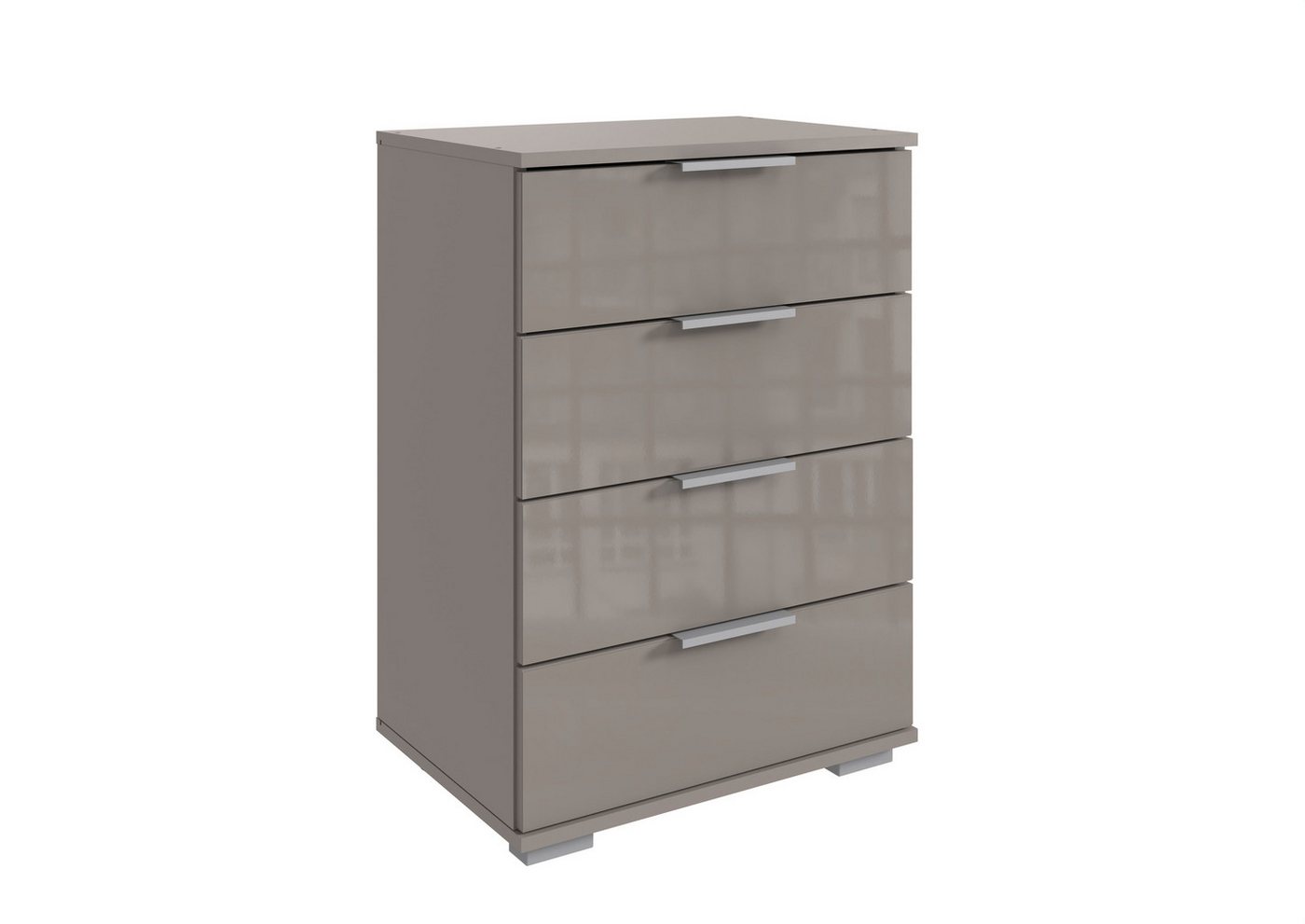 Wimex Hochkommode 4 Schubladen, SAHARAGRAU - 52x74x38cm (BxHxT) von Wimex