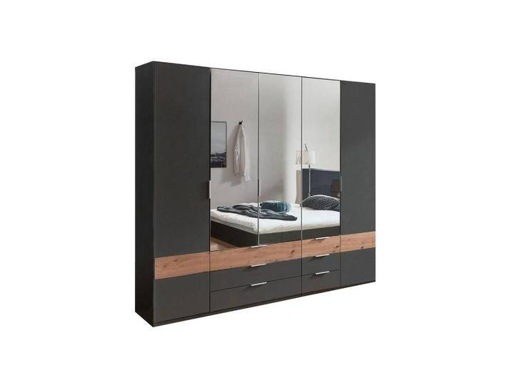 Wimex KLEIDERSCHRANK, Graphit, Eiche, Holz, 3 Fächer, 6 Schubladen, Rechteckig, 225x208x58 cm, Schlafzimmer, Kleiderschränke, Drehtürenschränke Wimex KLEIDERSCHRANK, Graphit, Eiche, Holz, 3 Fächer, 6 Schubladen, Rechteckig, 225x208x58 cm, Schlafzimmer, Kleiderschränke, Drehtürenschränke von Wimex
