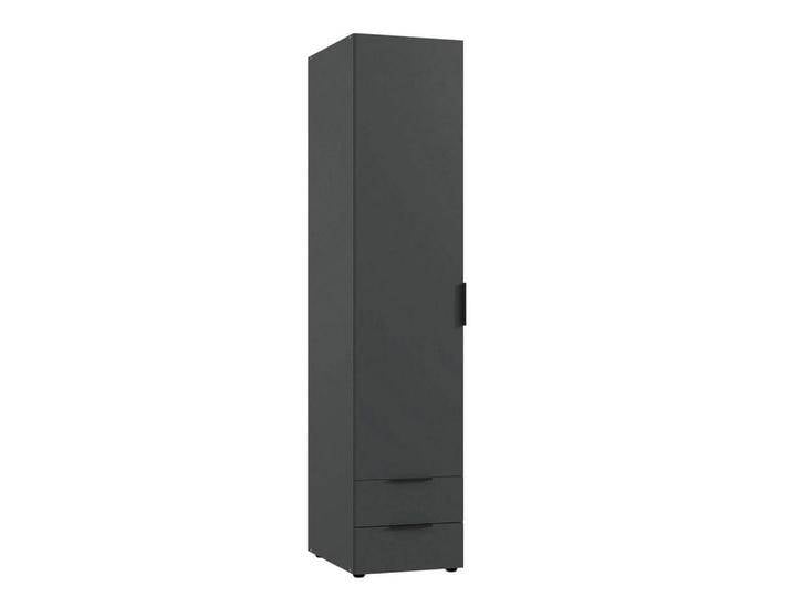 Wimex KLEIDERSCHRANK, Graphit, Holz, 2 Fächer, 2 Schubladen, Quadratisch, 40x185x54 cm, Schlafzimmer, Kleiderschränke von Wimex