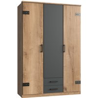 Wimex Kleiderschrank "Cork, mit oder ohne Spiegel, rustikaler Look im Industrial Design", wahlweise in 135cm oder 180cm breit, 58cm tief, 199cm hoch von Wimex