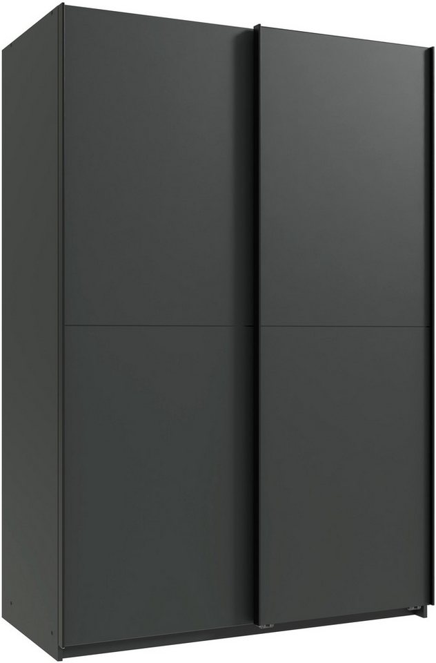 Wimex Kleiderschrank Mugano, B/T/H 135 oder 180/65/198cm, Made in Germany (wähle Deine Ausstattung: Basic oder Premium) 2 Schwebetüren mit oder ohne Spiegel, Metallgriffe von Wimex