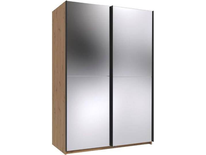 Wimex Kleiderschrank Mugano, B/T/H 135 oder 180/65/198cm, Made in Germany (wähle Deine Ausstattung: Basic oder Premium) 2 Schwebetüren mit oder ohne Spiegel von Wimex