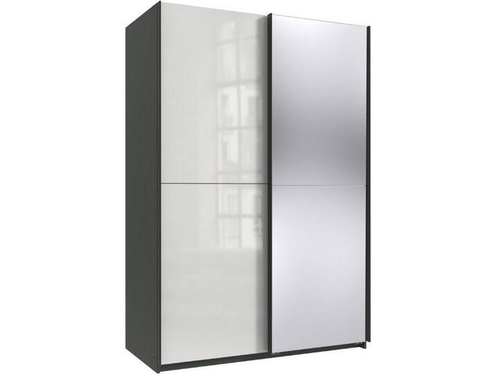 Wimex Kleiderschrank Mugano, B/T/H 135 oder 180/65/198cm, Made in Germany (wähle Deine Ausstattung: Basic oder Premium) 2 Schwebetüren mit oder ohne Spiegel von Wimex