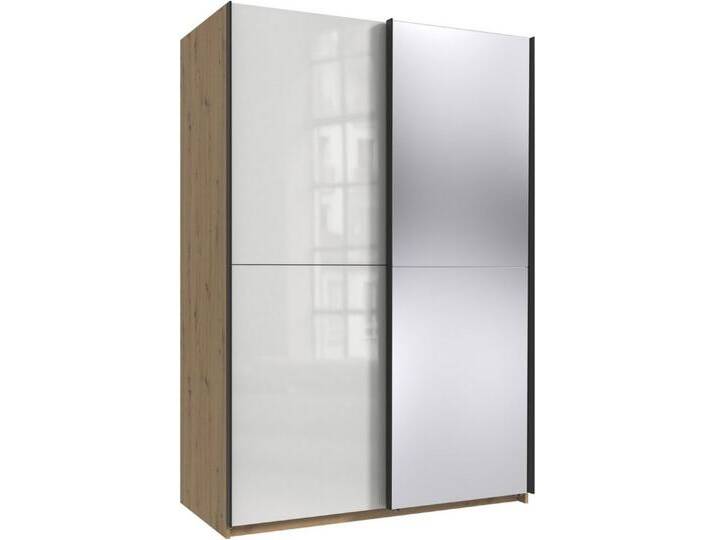 Wimex Kleiderschrank Mugano, B/T/H 135 oder 180/65/198cm, Made in Germany (wähle Deine Ausstattung: Basic oder Premium) 2 Schwebetüren mit oder ohne Spiegel von Wimex