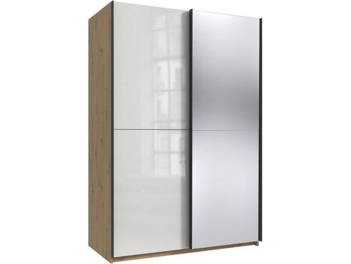 Wimex Kleiderschrank Mugano, B/T/H 135 oder 180/65/198cm, Made in Germany (wähle Deine Ausstattung: Basic oder Premium) 2 Schwebetüren mit oder ohne Spiegel von Wimex