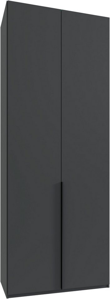 Wimex Kleiderschrank Mugano,in 8 Breiten,3 Höhen,2 Tiefen, viele Farben, Made in Germany (in Basic oder Premium Ausstattung mit 2 weiteren Einlegeböden) mit langen oder kurzen Griffen aus Metall, mit oder ohne Spiegel von Wimex