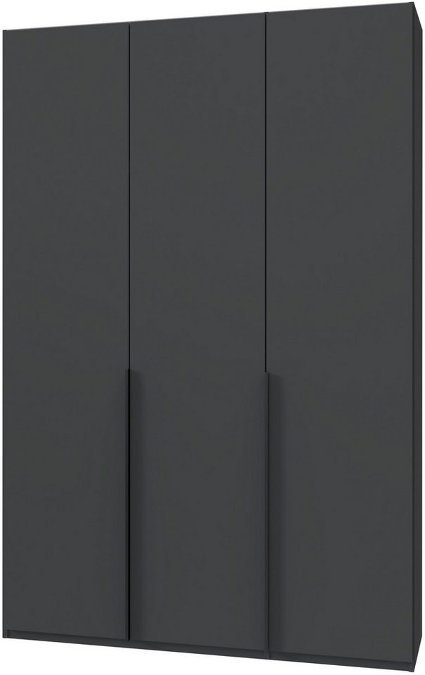 Wimex Kleiderschrank Mugano,in 8 Breiten,3 Höhen,2 Tiefen, viele Farben, Made in Germany (in Basic oder Premium Ausstattung mit 2 weiteren Einlegeböden) mit langen oder kurzen Griffen aus Metall, mit oder ohne Spiegel von Wimex