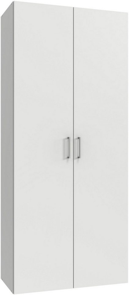 Wimex Kleiderschrank Mugano,in 8 Breiten,3 Höhen,2 Tiefen, viele Farben, Made in Germany (in Basic oder Premium Ausstattung mit 2 weiteren Einlegeböden) mit langen oder kurzen Griffen aus Metall, mit oder ohne Spiegel von Wimex