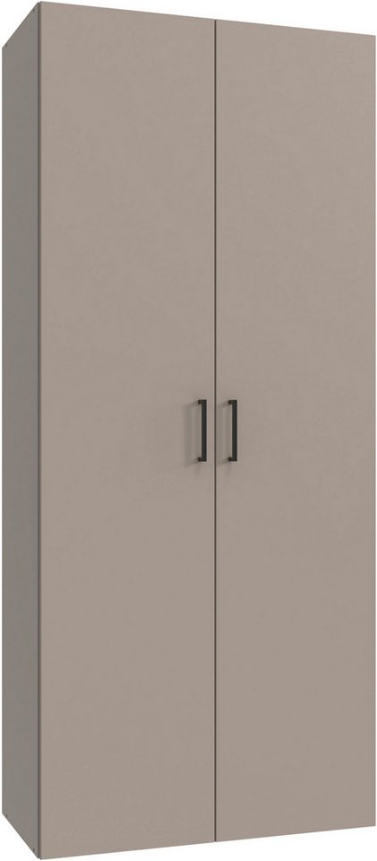 Wimex Kleiderschrank Mugano,in 8 Breiten,3 Höhen,2 Tiefen, viele Farben, Made in Germany (in Basic oder Premium Ausstattung mit 2 weiteren Einlegeböden) mit langen oder kurzen Griffen aus Metall, mit oder ohne Spiegel von Wimex