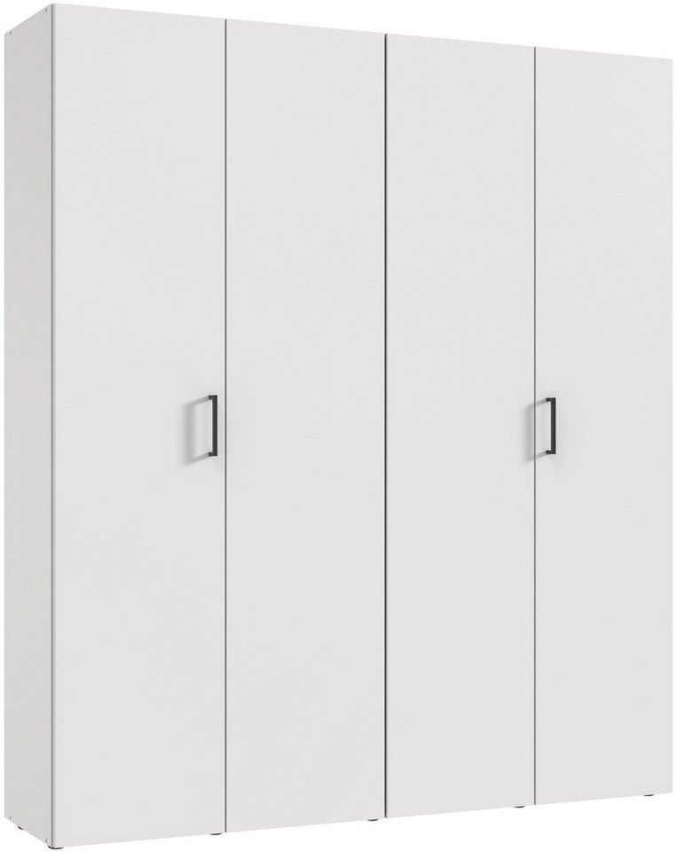 Wimex Kleiderschrank Mugano,in 8 Breiten,3 Höhen,2 Tiefen, viele Farben, Made in Germany (in Basic oder Premium Ausstattung mit 2 weiteren Einlegeböden) mit langen oder kurzen Griffen aus Metall, mit oder ohne Spiegel von Wimex