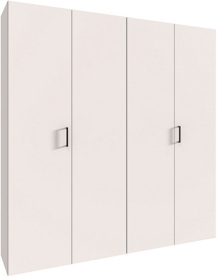 Wimex Kleiderschrank Mugano,in 8 Breiten,3 Höhen,2 Tiefen, viele Farben, Made in Germany (in Basic oder Premium Ausstattung mit 2 weiteren Einlegeböden) mit langen oder kurzen Griffen aus Metall, mit oder ohne Spiegel von Wimex