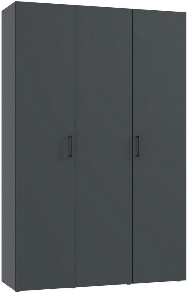 Wimex Kleiderschrank Mugano,in 8 Breiten,3 Höhen,2 Tiefen, viele Farben, Made in Germany (in Basic oder Premium Ausstattung mit 2 weiteren Einlegeböden) mit langen oder kurzen Griffen aus Metall, mit oder ohne Spiegel von Wimex