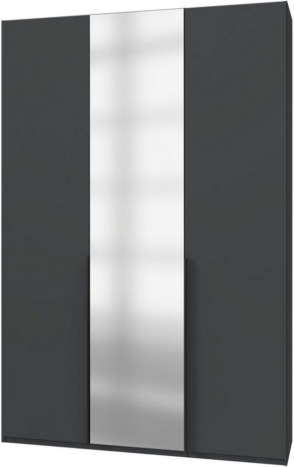 Wimex Kleiderschrank Mugano,in 8 Breiten,3 Höhen,2 Tiefen, viele Farben, Made in Germany (in Basic oder Premium Ausstattung mit 2 weiteren Einlegeböden) mit langen oder kurzen Griffen aus Metall, mit oder ohne Spiegel von Wimex