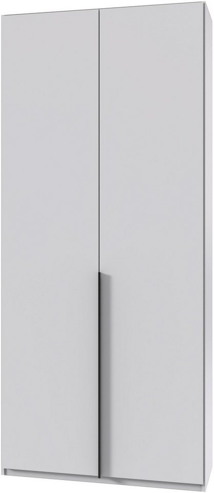 Wimex Kleiderschrank Mugano,in 8 Breiten,3 Höhen,2 Tiefen, viele Farben, Made in Germany (in Basic oder Premium Ausstattung mit 2 weiteren Einlegeböden) mit langen oder kurzen Griffen aus Metall, mit oder ohne Spiegel von Wimex