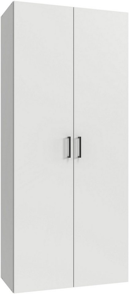 Wimex Kleiderschrank Mugano,in 8 Breiten,3 Höhen,2 Tiefen, viele Farben, Made in Germany (in Basic oder Premium Ausstattung mit 2 weiteren Einlegeböden) mit langen oder kurzen Griffen aus Metall, mit oder ohne Spiegel von Wimex
