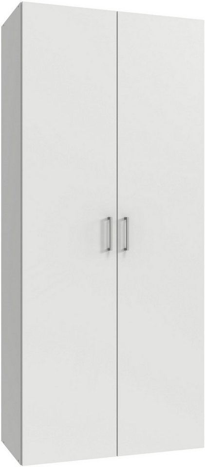 Wimex Kleiderschrank Mugano,in 8 Breiten,3 Höhen,2 Tiefen, viele Farben, Made in Germany (in Basic oder Premium Ausstattung mit 2 weiteren Einlegeböden) mit langen oder kurzen Griffen aus Metall, mit oder ohne Spiegel von Wimex