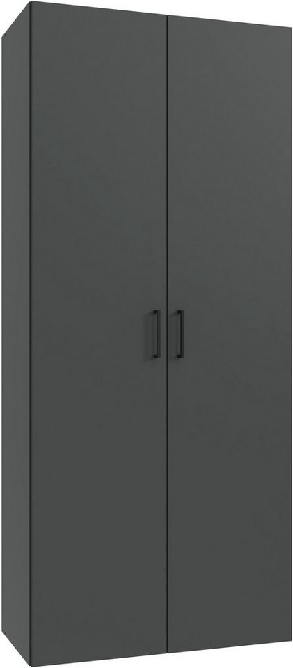 Wimex Kleiderschrank Mugano,in 8 Breiten,3 Höhen,2 Tiefen, viele Farben, Made in Germany (in Basic oder Premium Ausstattung mit 2 weiteren Einlegeböden) mit langen oder kurzen Griffen aus Metall, mit oder ohne Spiegel von Wimex