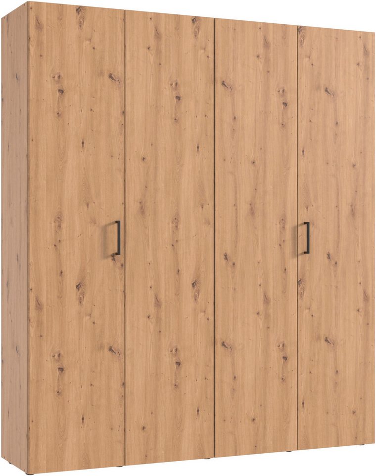 Wimex Kleiderschrank Mugano,in 8 Breiten,3 Höhen,2 Tiefen, viele Farben, Made in Germany (in Basic oder Premium Ausstattung) mit langen oder kurzen Griffen aus Metall, mit oder ohne Spiegel von Wimex