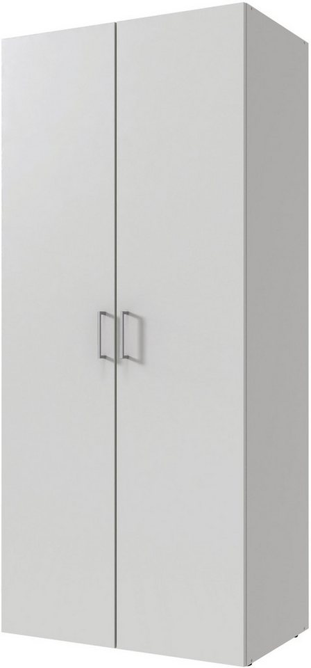 Wimex Kleiderschrank Mugano,in 8 Breiten,3 Höhen,2 Tiefen, viele Farben, Made in Germany (in Basic oder Premium Ausstattung mit 2 weiteren Einlegeböden) mit langen oder kurzen Griffen aus Metall, mit oder ohne Spiegel von Wimex