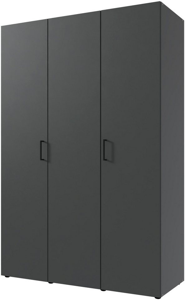 Wimex Kleiderschrank Mugano,in 8 Breiten,3 Höhen,2 Tiefen, viele Farben, Made in Germany (in Basic oder Premium Ausstattung mit 2 weiteren Einlegeböden) mit langen oder kurzen Griffen aus Metall, mit oder ohne Spiegel von Wimex