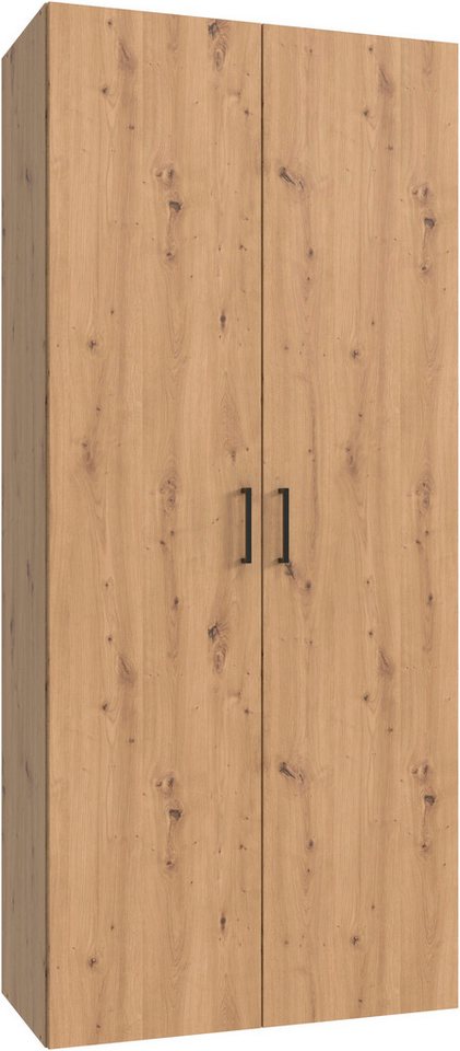 Wimex Kleiderschrank Mugano,in 8 Breiten,3 Höhen,2 Tiefen, viele Farben, Made in Germany (in Basic oder Premium Ausstattung mit 2 weiteren Einlegeböden) mit langen oder kurzen Griffen aus Metall, mit oder ohne Spiegel von Wimex