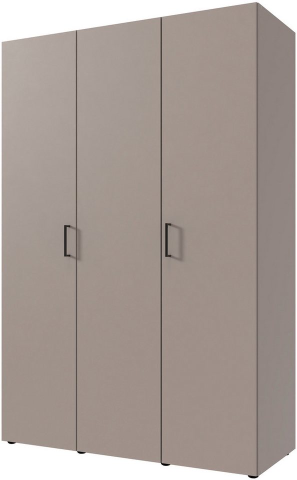 Wimex Kleiderschrank Mugano,in 8 Breiten,3 Höhen,2 Tiefen, viele Farben, Made in Germany (in Basic oder Premium Ausstattung mit 2 weiteren Einlegeböden) mit langen oder kurzen Griffen aus Metall, mit oder ohne Spiegel von Wimex