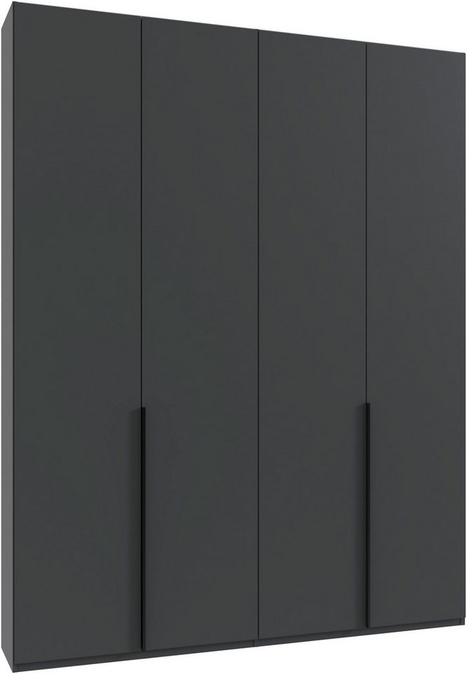 Wimex Kleiderschrank Mugano,in 8 Breiten,3 Höhen,2 Tiefen, viele Farben, Made in Germany (in Basic oder Premium Ausstattung mit 2 weiteren Einlegeböden) mit langen oder kurzen Griffen aus Metall, mit oder ohne Spiegel von Wimex