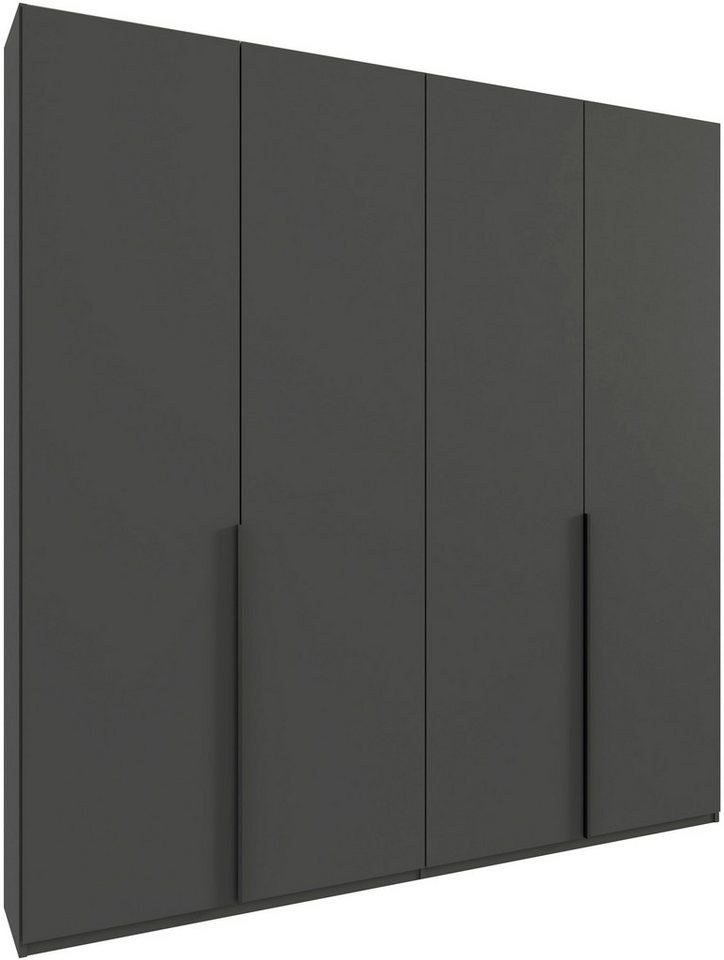 Wimex Kleiderschrank Mugano,in 8 Breiten,3 Höhen,2 Tiefen, viele Farben, Made in Germany (in Basic oder Premium Ausstattung mit 2 weiteren Einlegeböden) mit langen oder kurzen Griffen aus Metall, mit oder ohne Spiegel von Wimex